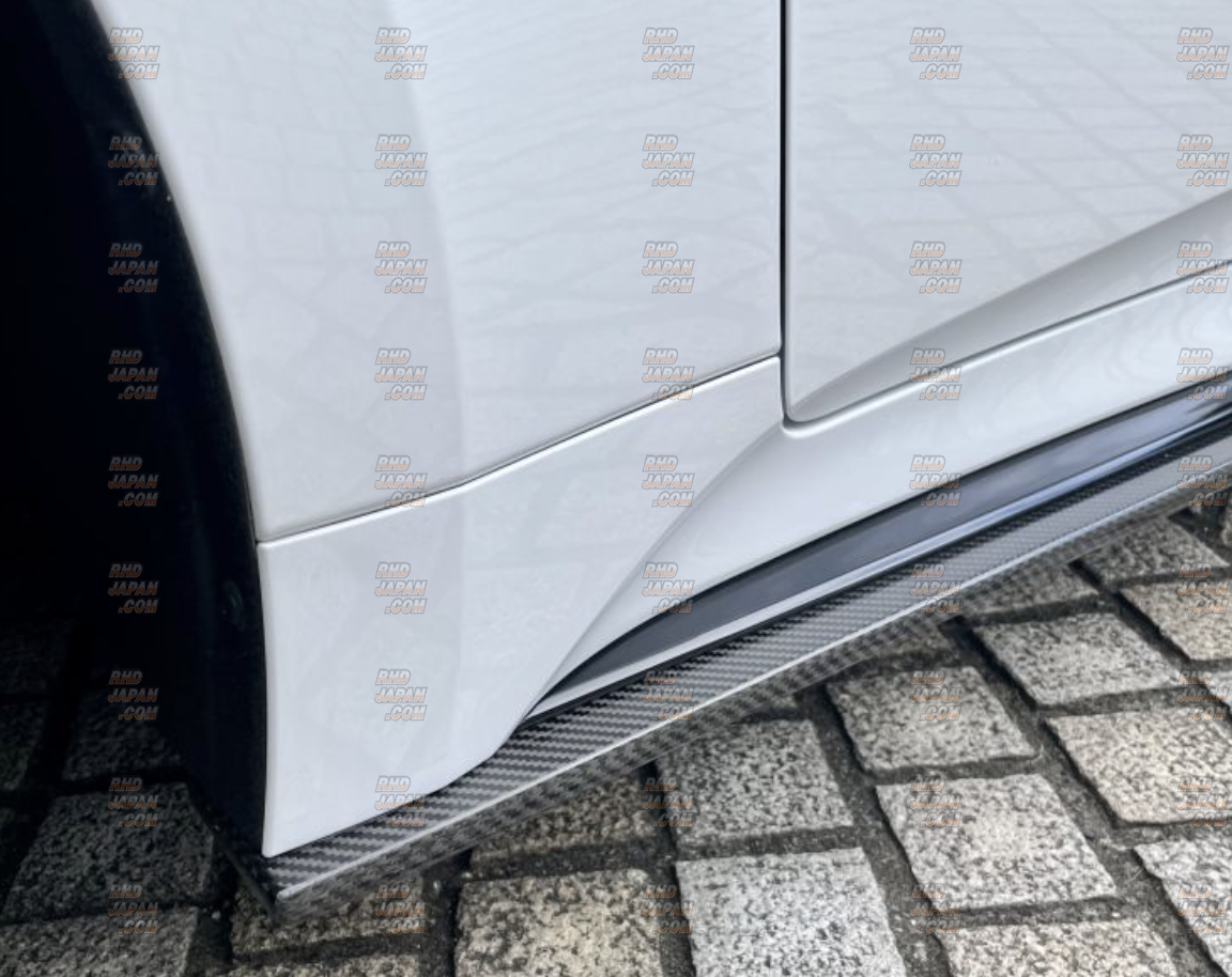 LEMS Side Splitter Carbon Fiber with Clear Coating - Lexus IS500